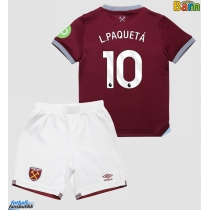 West Ham United Lucas Paqueta #10 Hjemmedraktsett Barn 2025-26 Kortermet (+ Korte bukser)